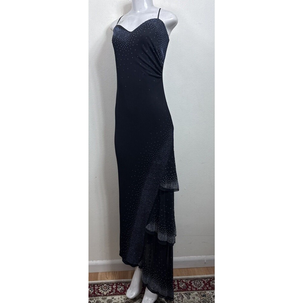 (W1) CICCI Vintage 90s dress, asymmetrical, with touches of glitter, size S
